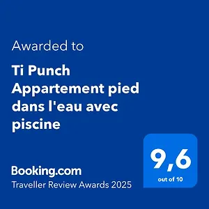 Appartement Ti Punch Pied Dans L'eau Avec Piscine, Le Gosier (Grande-Terre)